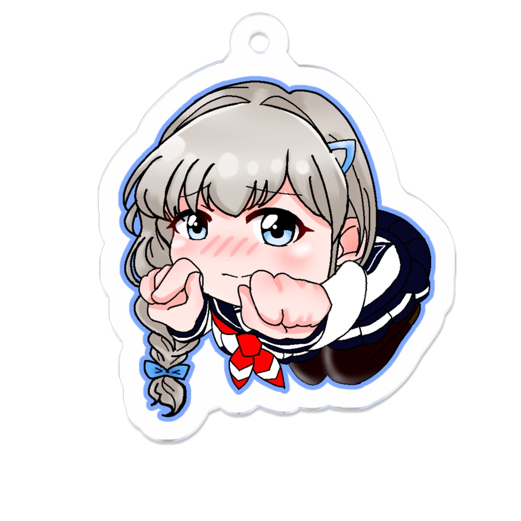 にゃんにゃんアクリルキーホルダー(遥香)