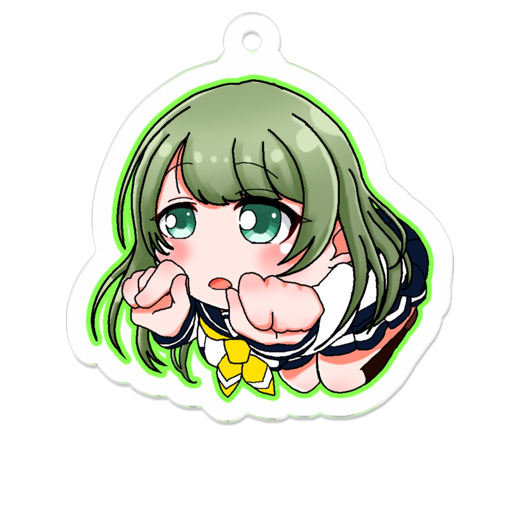 にゃんにゃんアクリルキーホルダー(くるみ)