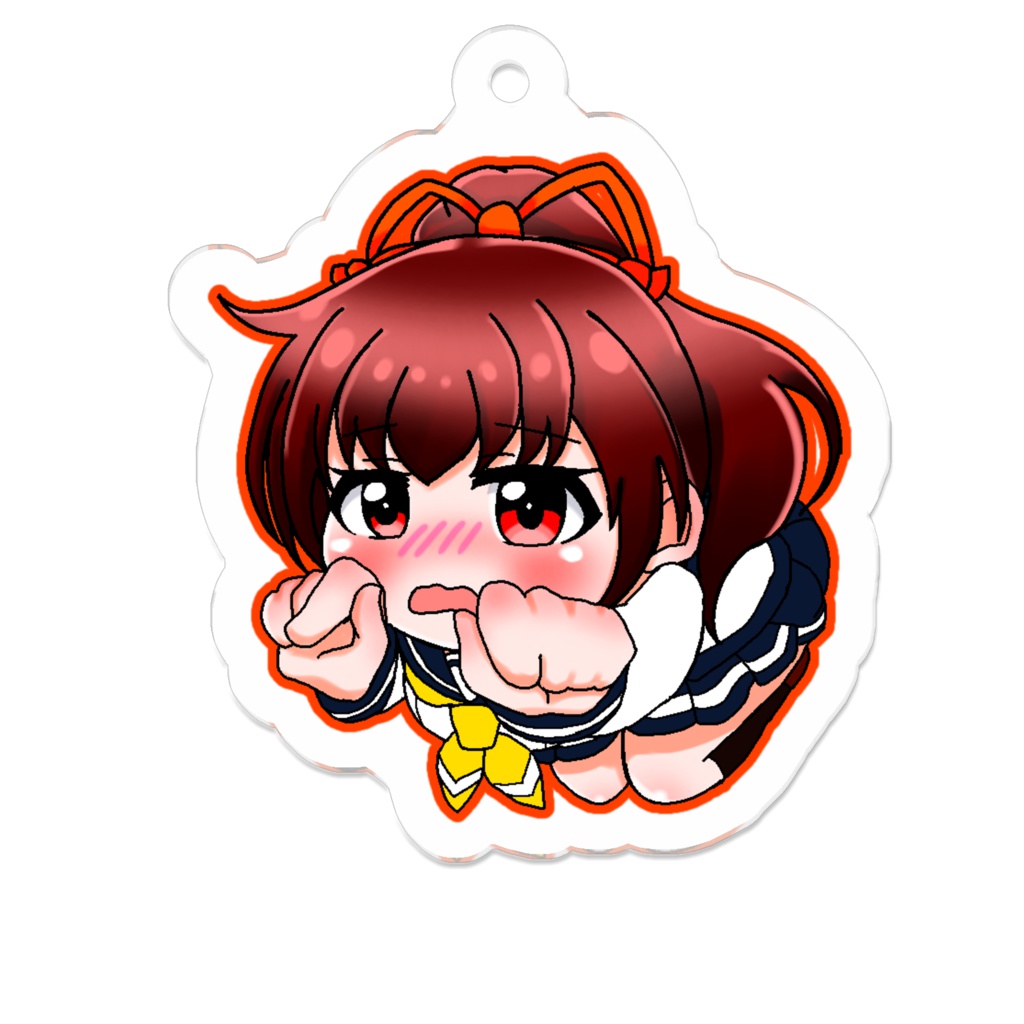 にゃんにゃんアクリルキーホルダー(ゆり)