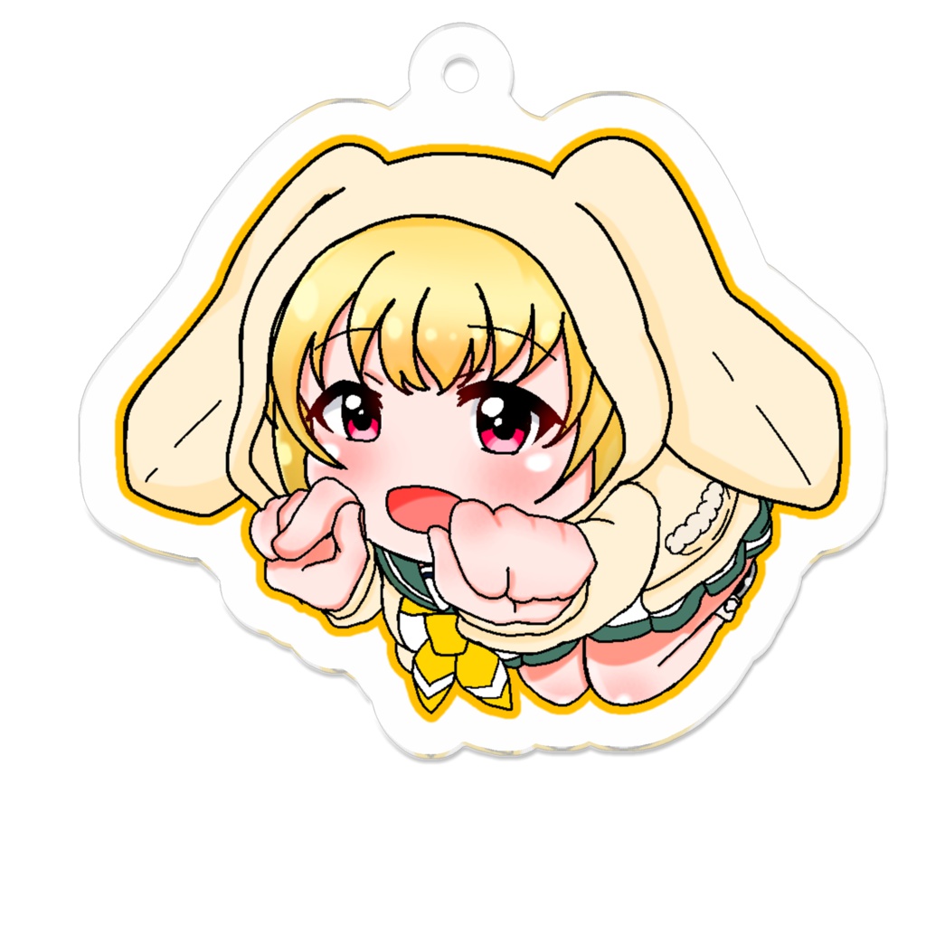 にゃんにゃんアクリルキーホルダー(ミシェル)