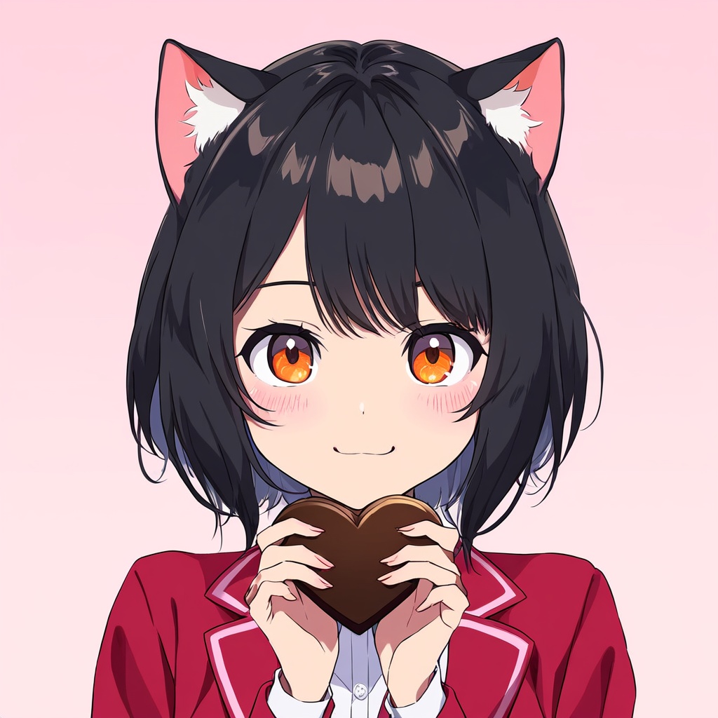 バレンタイン 猫耳 アイコン