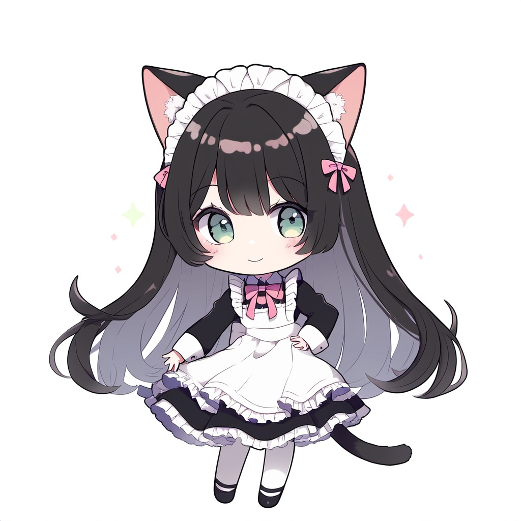 猫耳メイドアイコン