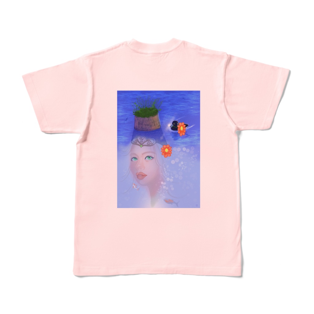 カラーTシャツ両面プリント ピンク(S-XL) #9 Angels