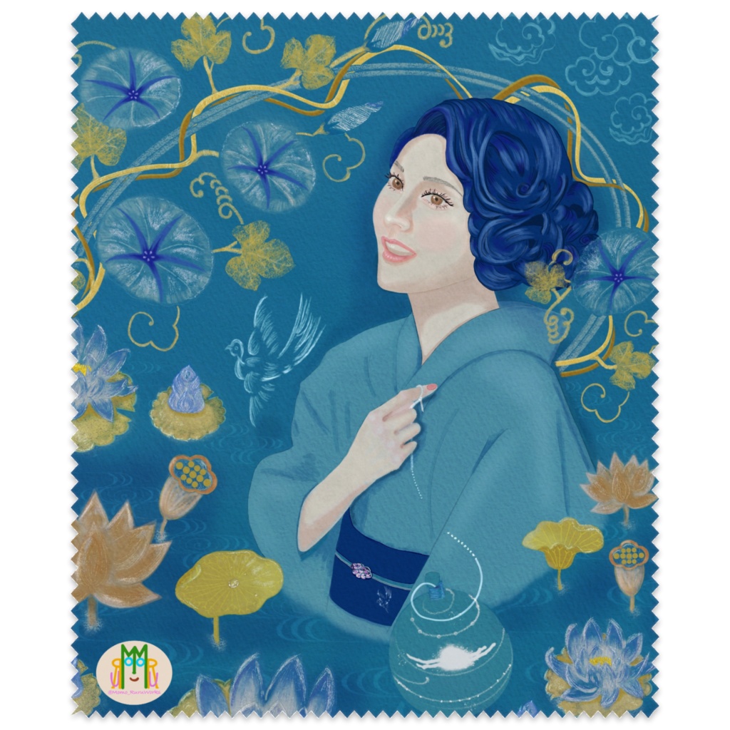 めがね拭き #15 Angels 着物/ゆかた