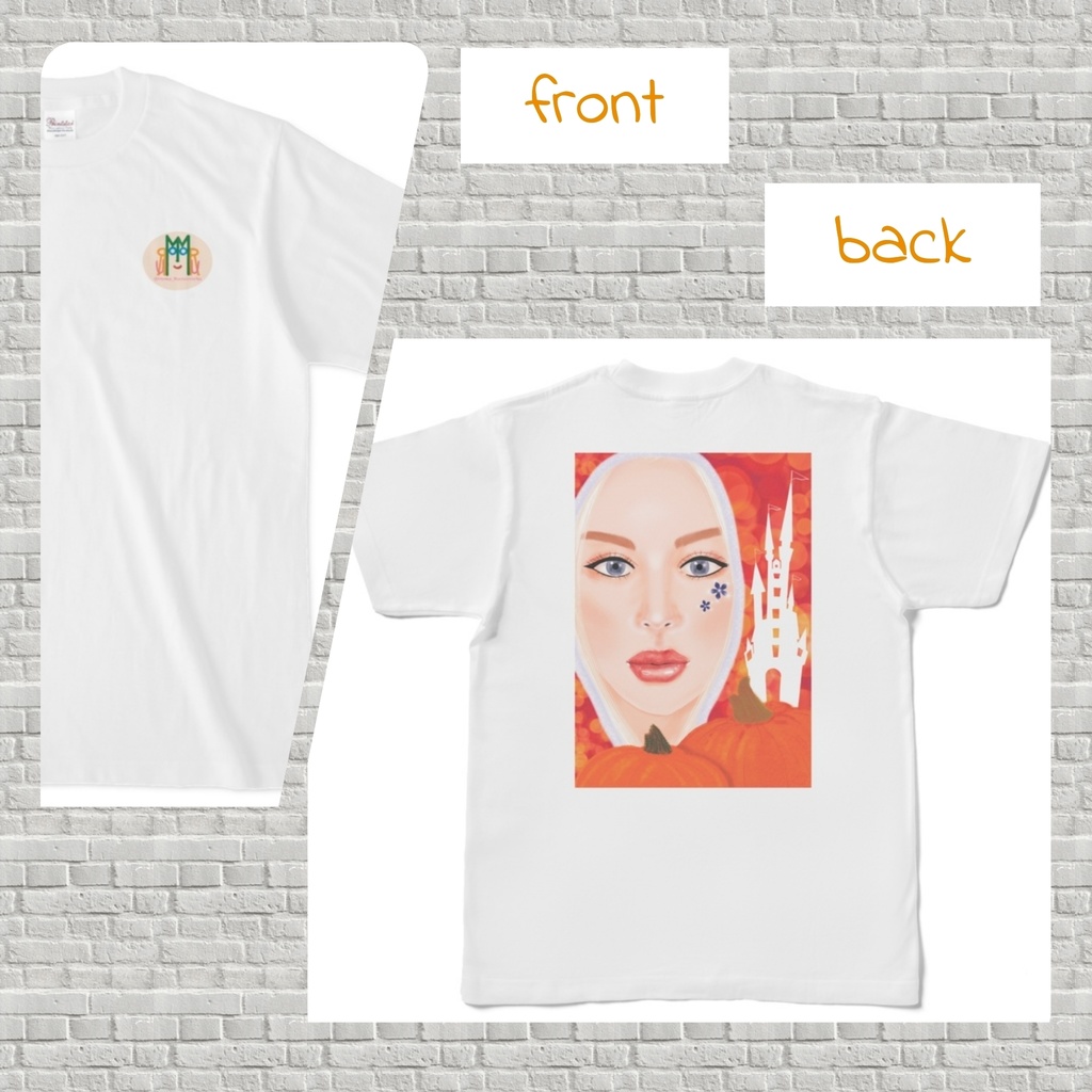 Tシャツ両面プリント(S-XL) #3 Angels ハロウィン