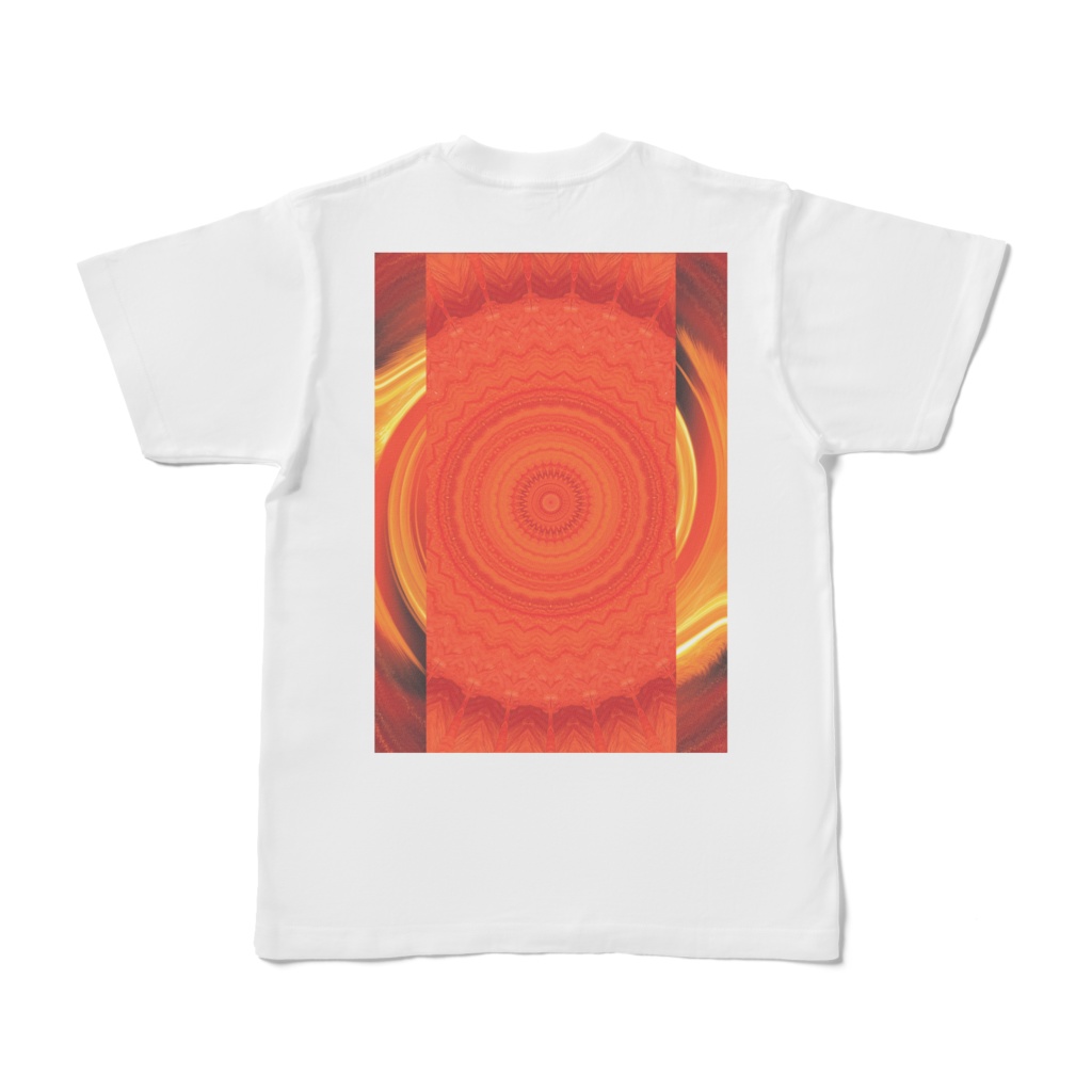 Tシャツ(S-XL) 両面プリント #Reverence for Nature 炎