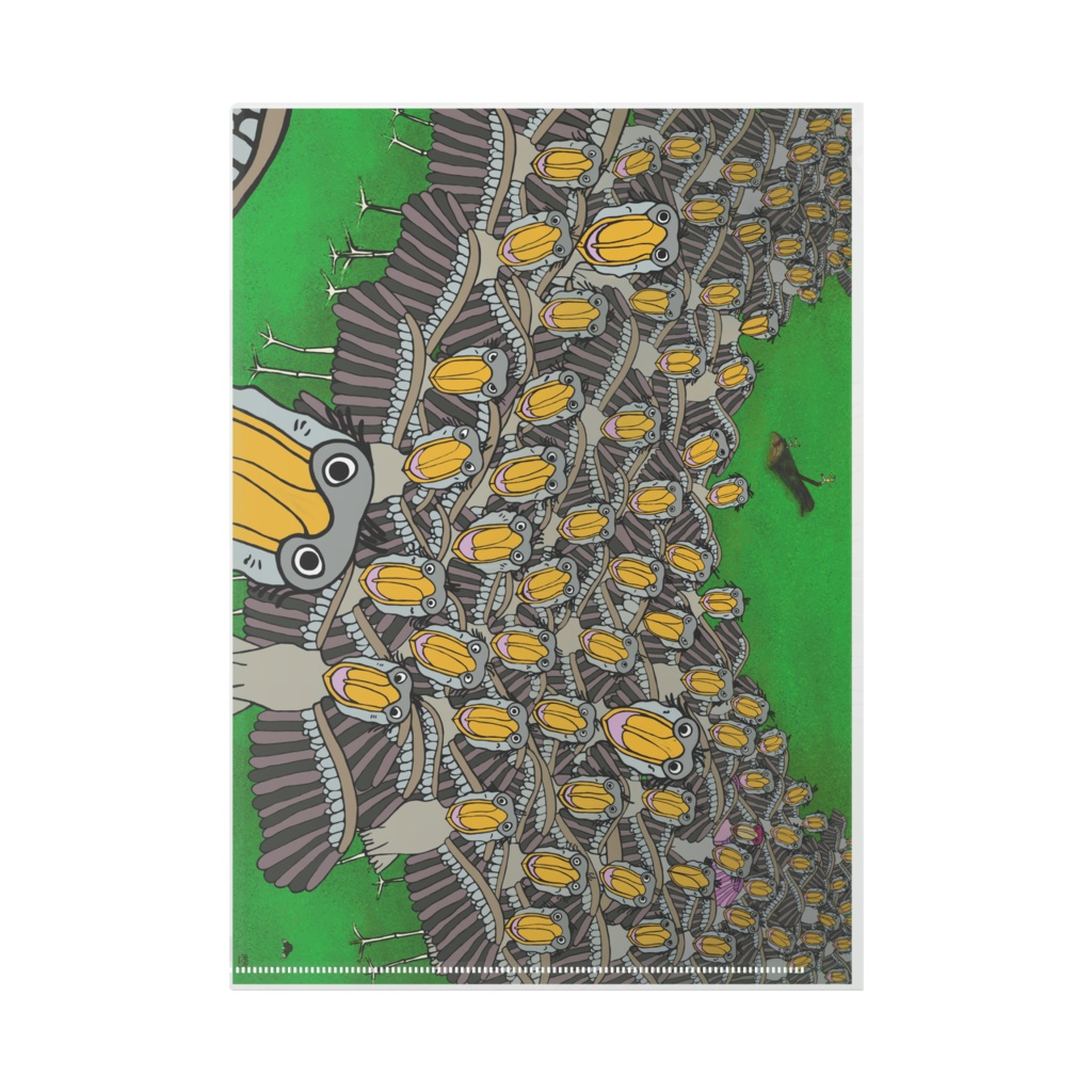 クリアファイルA4 Dino Offspring ハシビロコウのおでかけ