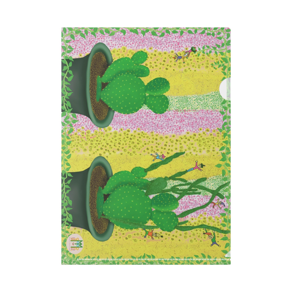 クリアファイルA4 Momo-Ruru 小人たちの遊び場