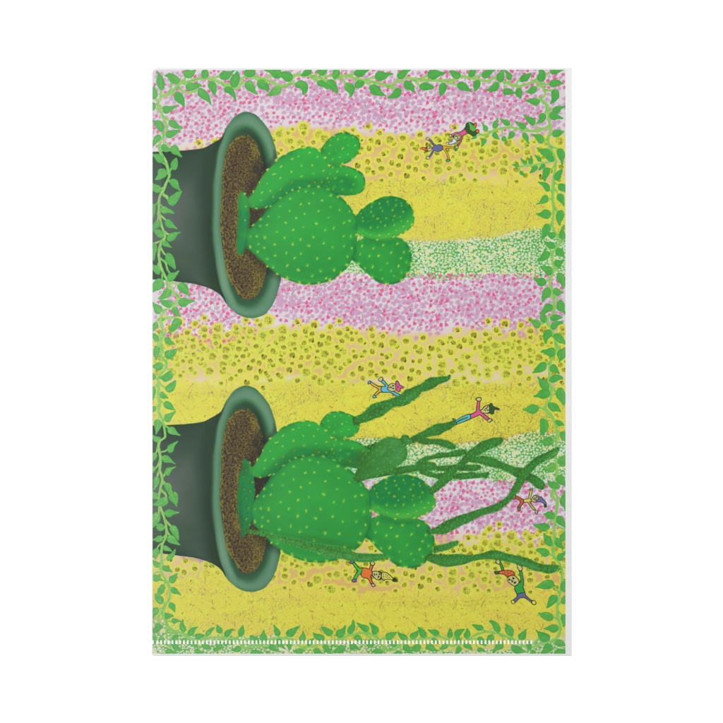 クリアファイルA4 Momo-Ruru 小人たちの遊び場