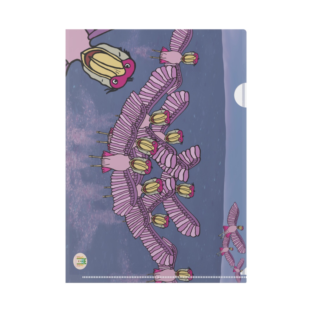 クリアファイルA4 Dino Offspring ハシビロコウのダンス