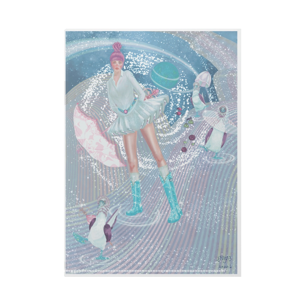 クリアファイルA4 Angels レインブーツ