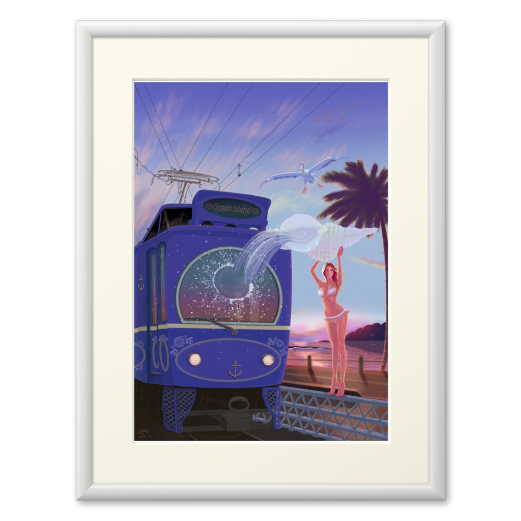 複製画(プリモアート)『Coast Train Angel』