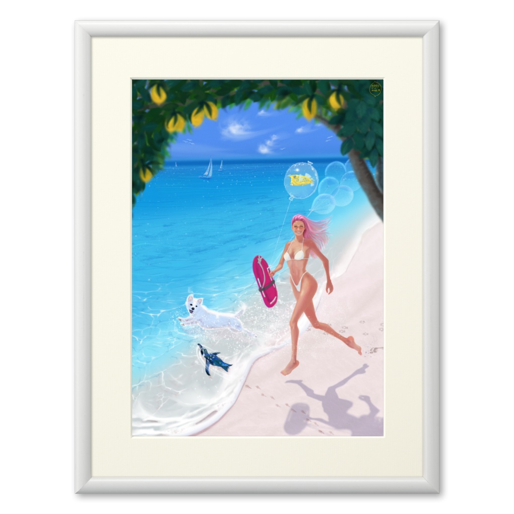 複製画(プリモアート) 『Beach Angel』