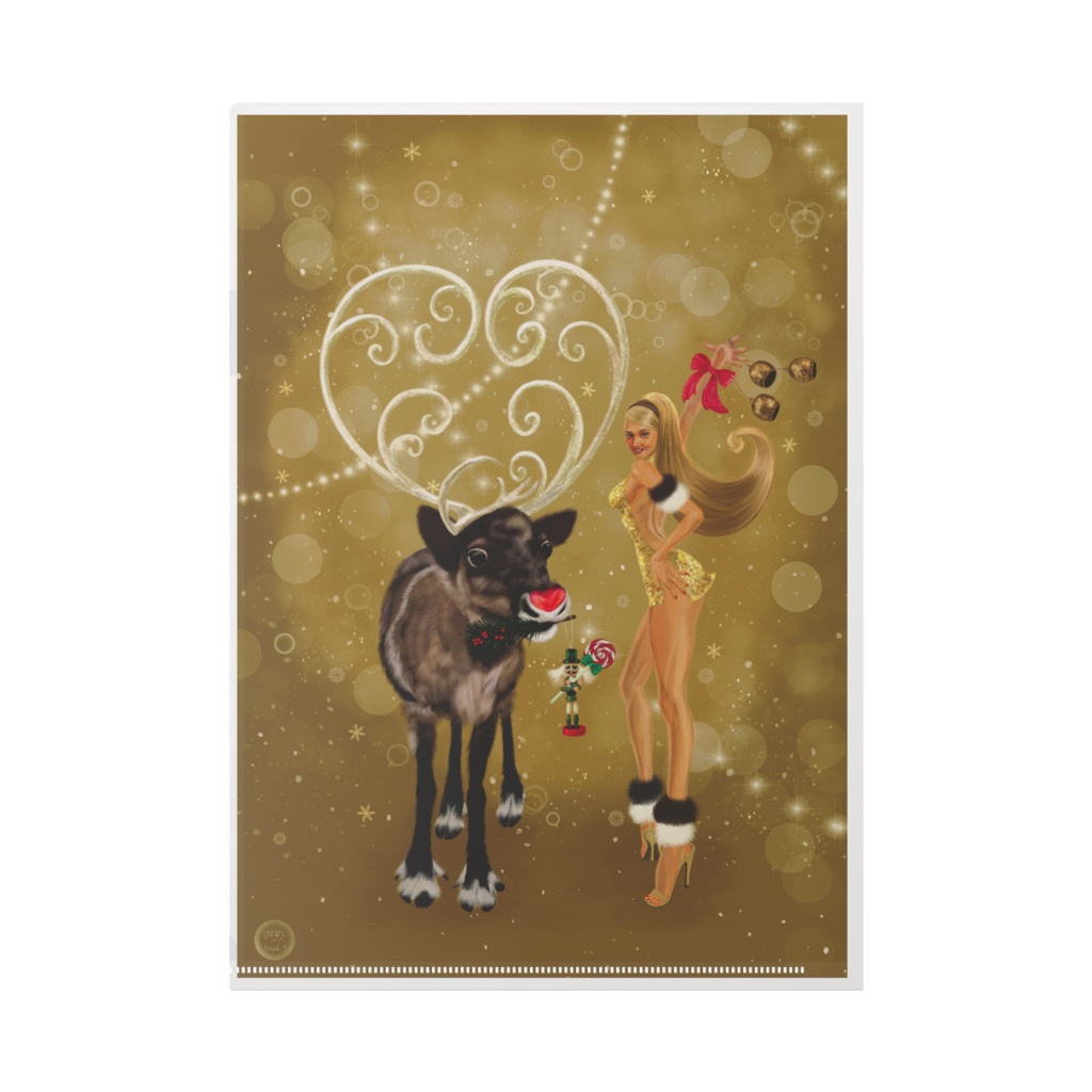 クリアファイルA4 トナカイの天使