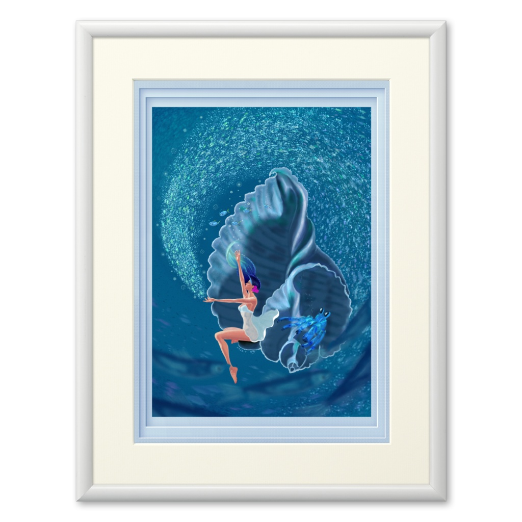 複製画(プリモアート)　『Hermit Crab Angel』ヤドカリのエンジェル