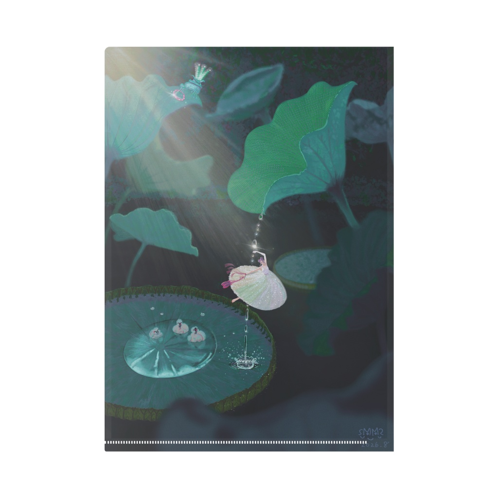 クリアファイルA4 『かえるのエンジェル』Frog Angel