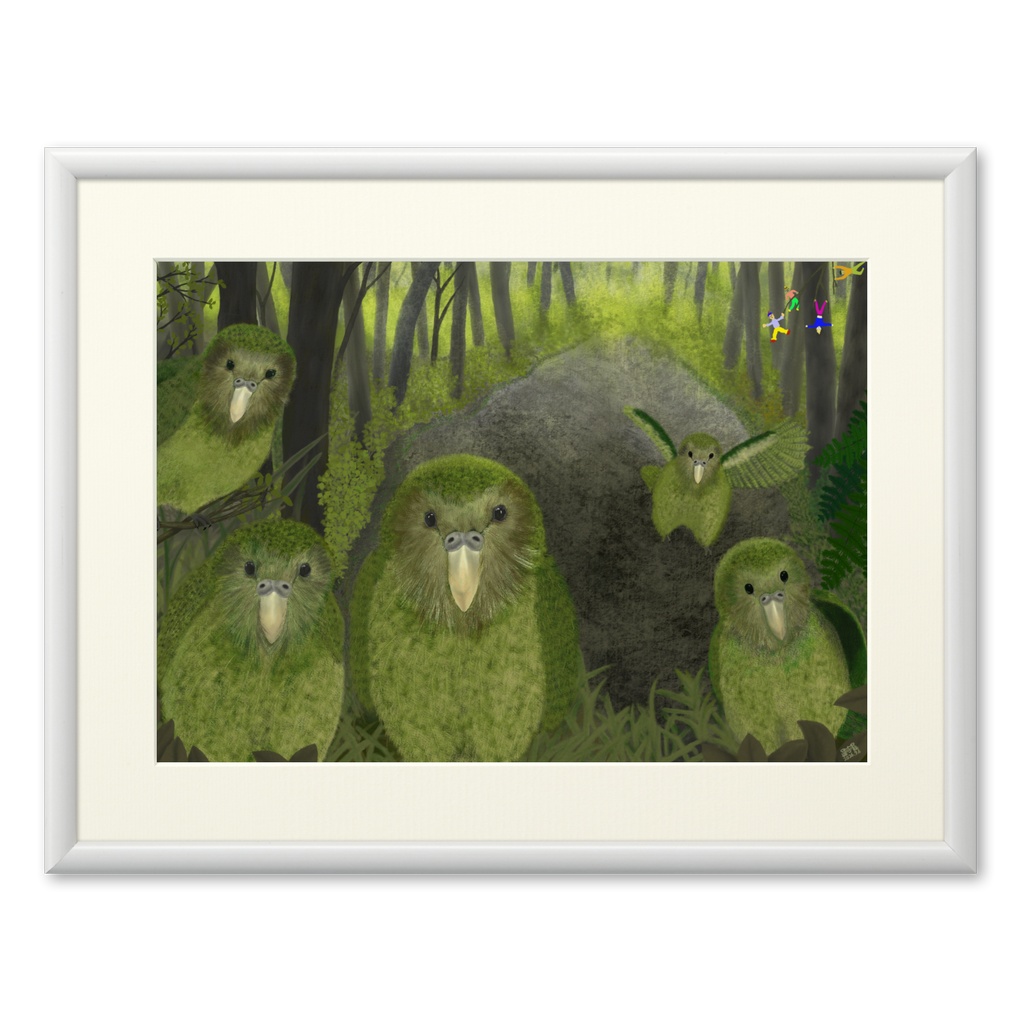 複製画(プリモアート)　『陽気なカカポ』Frisky Kakapo
