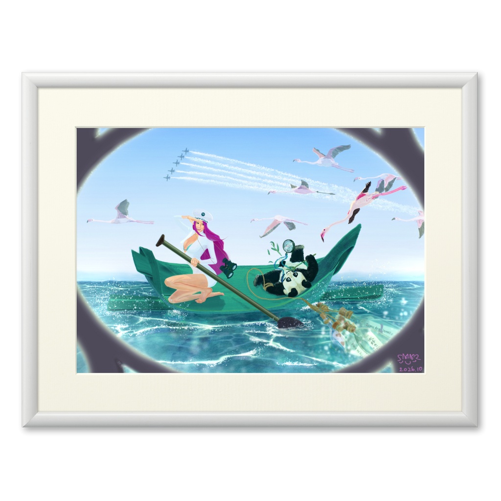 複製画(プリモアート) Bamboo Leaf Boat Angel 『笹舟のエンジェル』