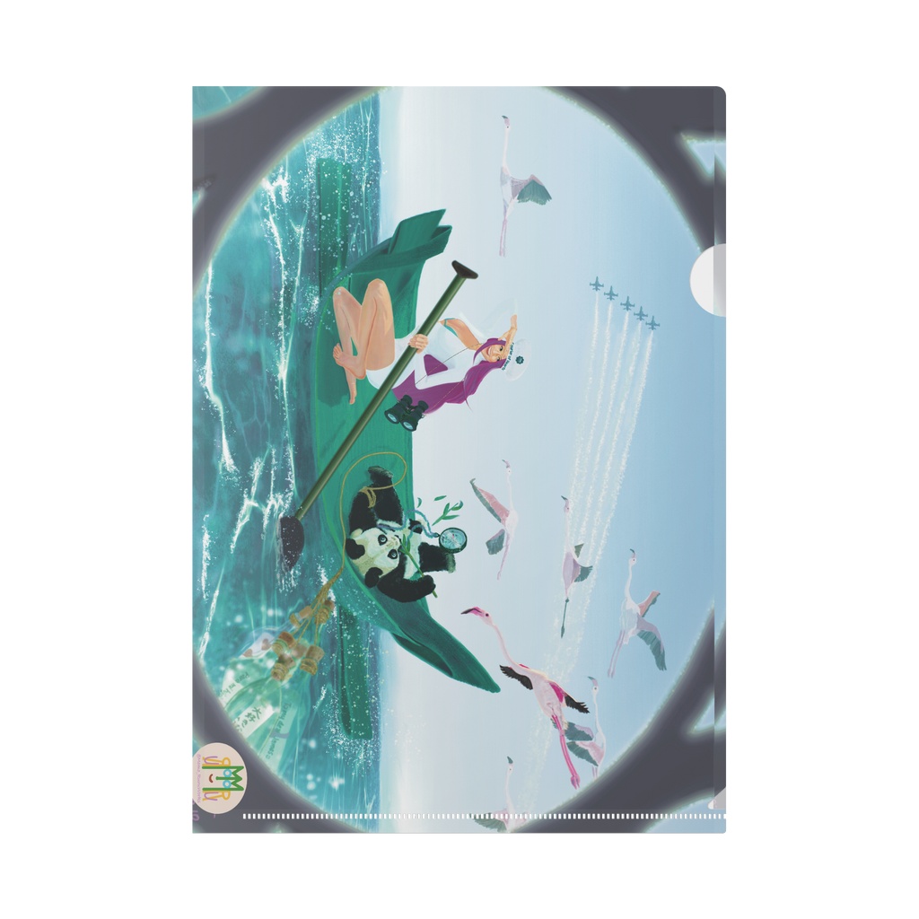 クリアファイルA4『笹舟のエンジェル』Bamboo Leaf Boat Angel