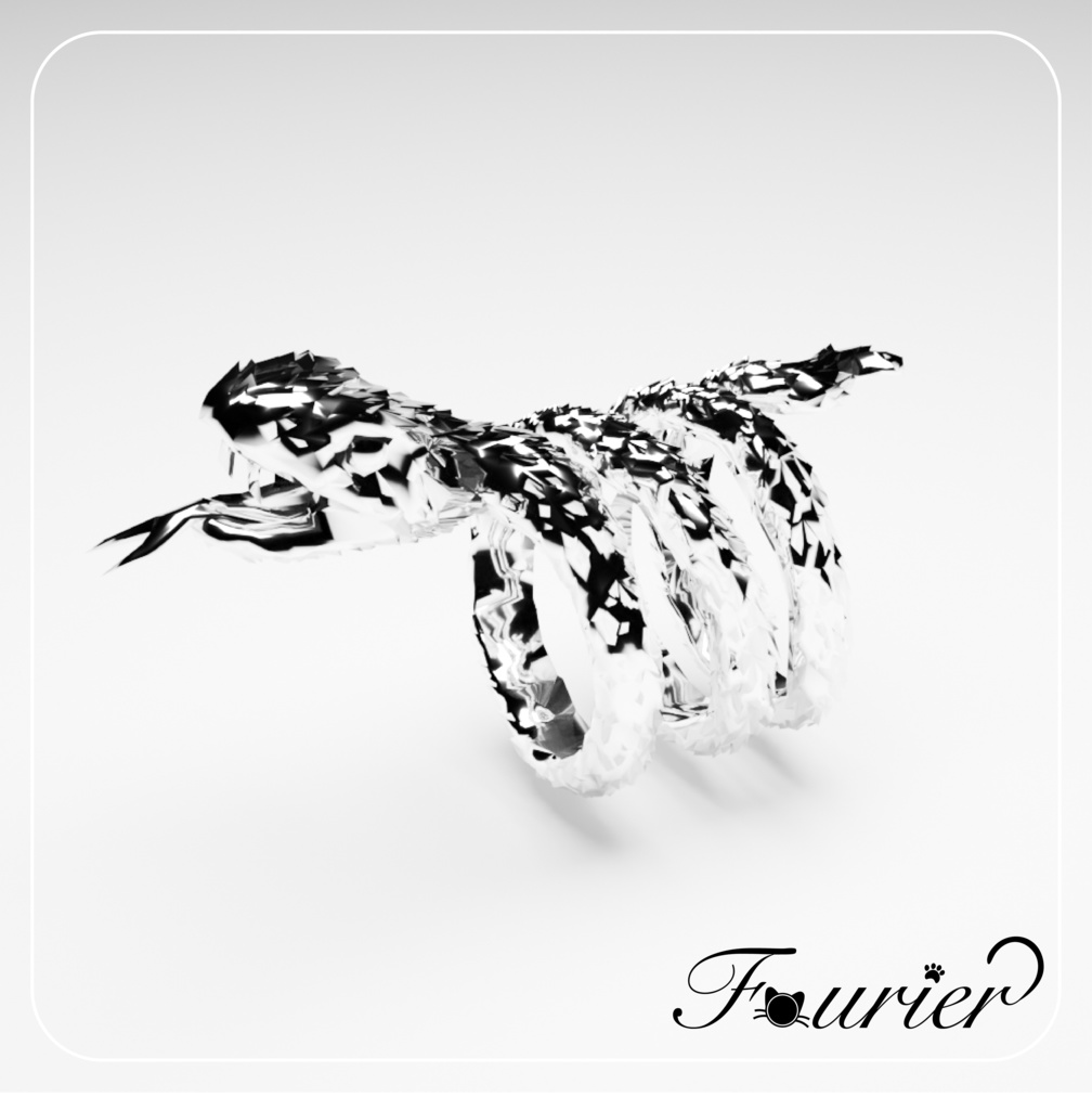 【VRC想定】ヘビの指輪 / Snake Ring