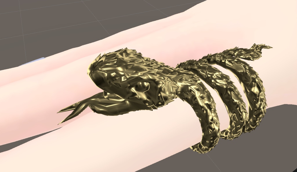 【VRC想定】ヘビの指輪 / Snake Ring