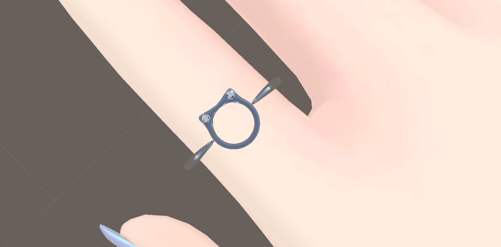 【VRC想定】ねこの指輪 / Cat Ring (ブレスレットとしても使用可❕)