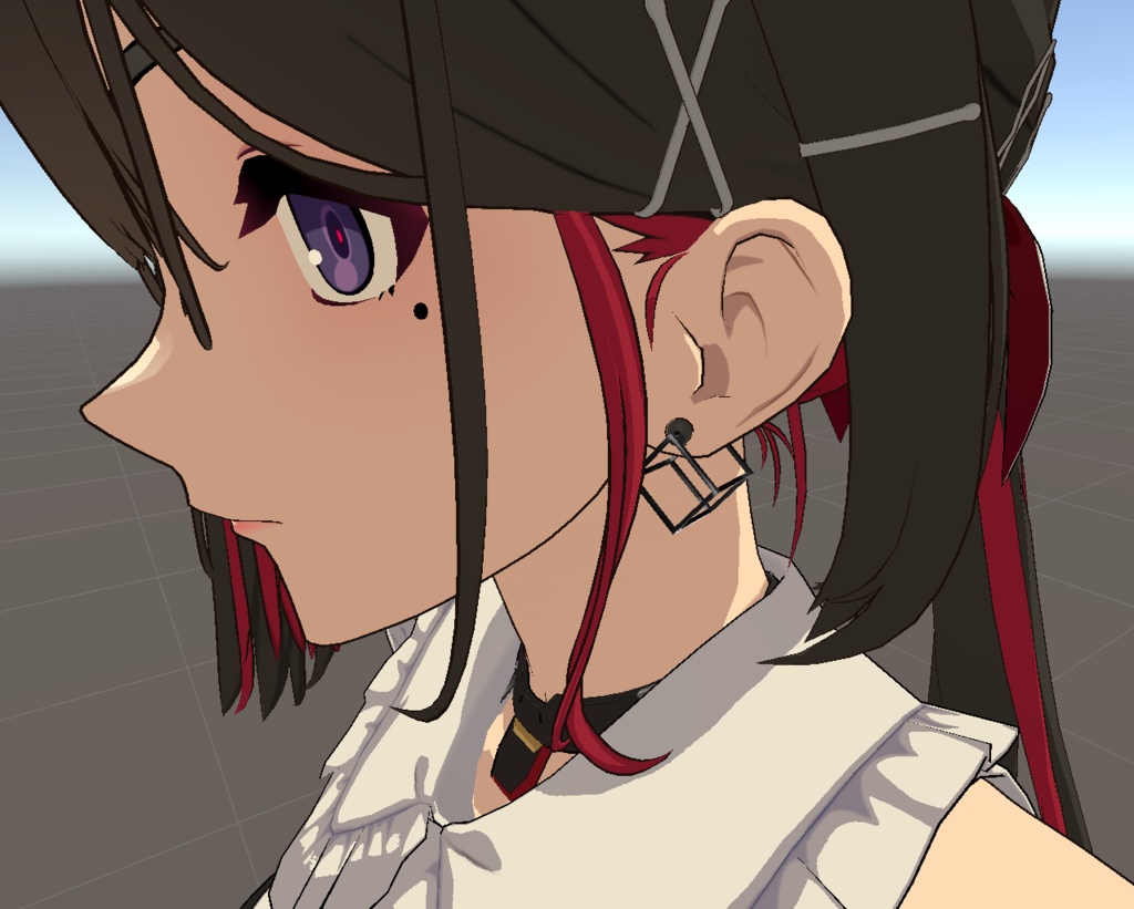 Cube Square Earrings 【VRC想定】