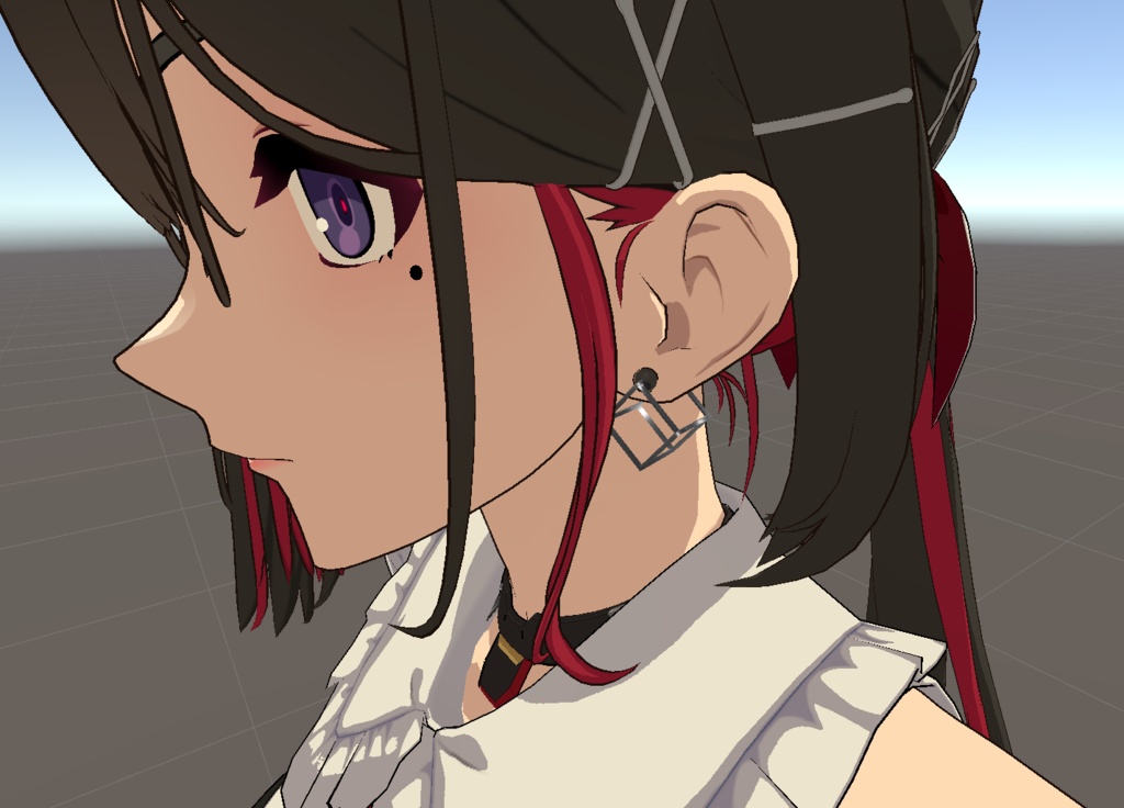 Cube Square Earrings 【VRC想定】