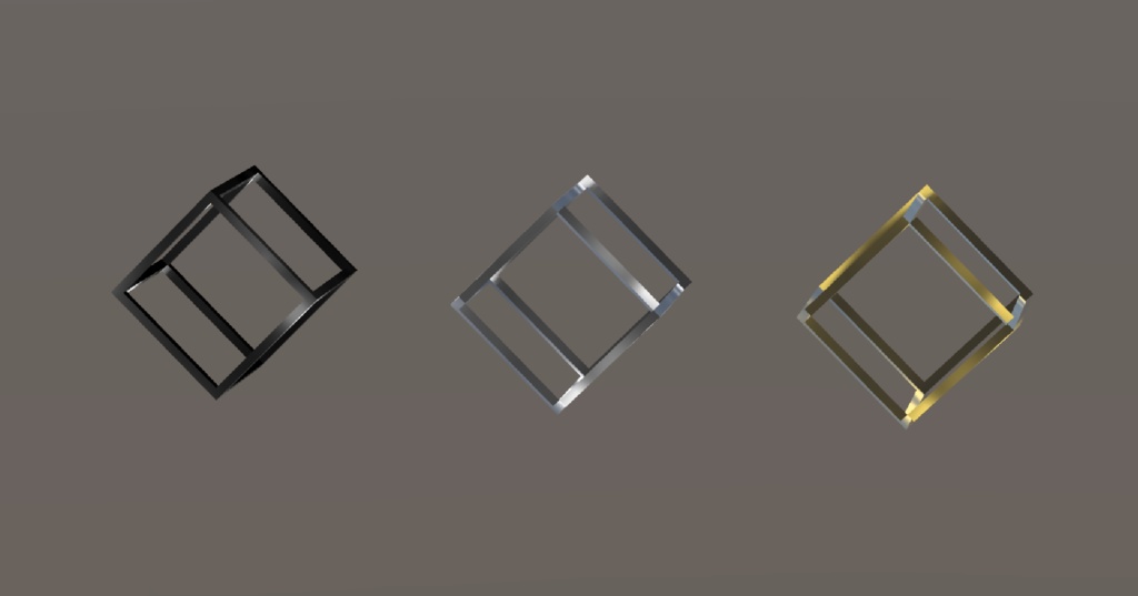 Cube Square Earrings 【VRC想定】