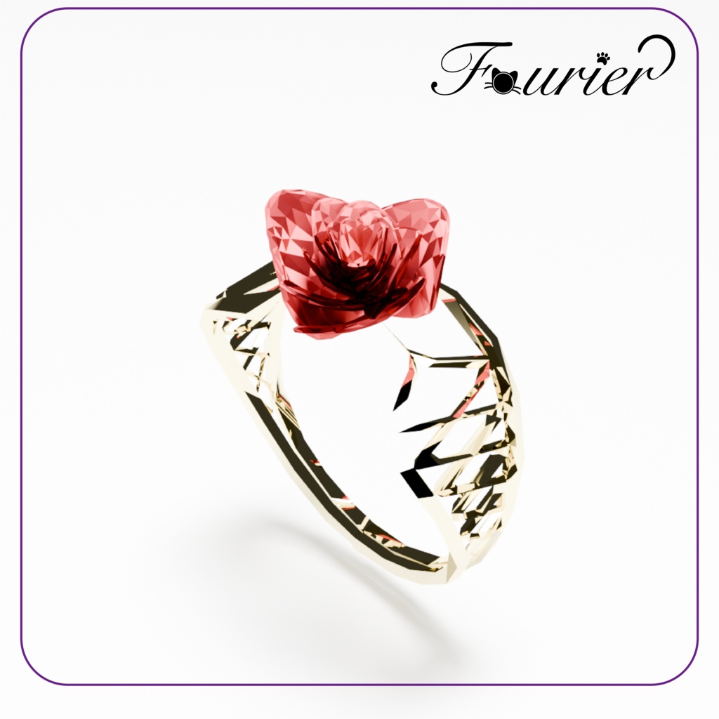 Rose Ring / バラの指輪 【VRC想定】