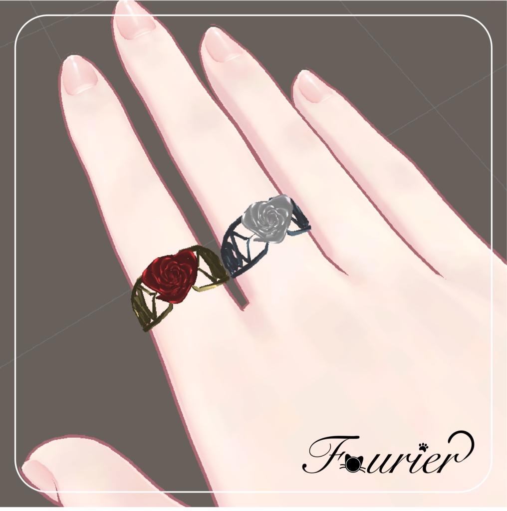 Rose Ring / バラの指輪 【VRC想定】