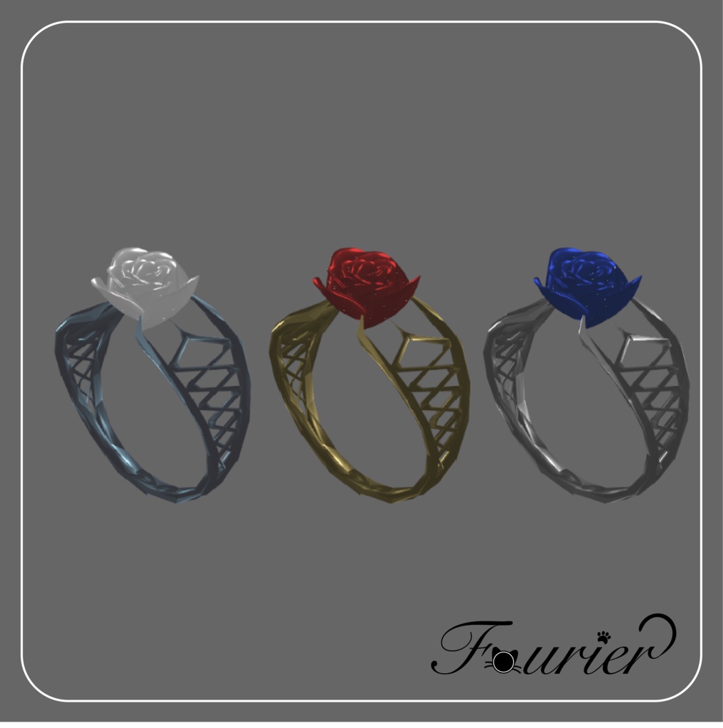 Rose Ring / バラの指輪 【VRC想定】