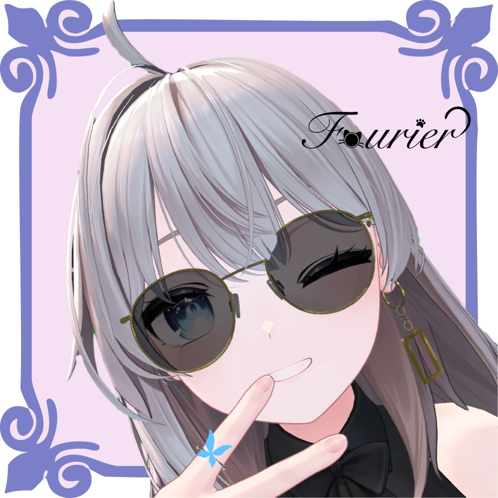 眼鏡とサングラスのアクセサリーセット 【VRC想定】