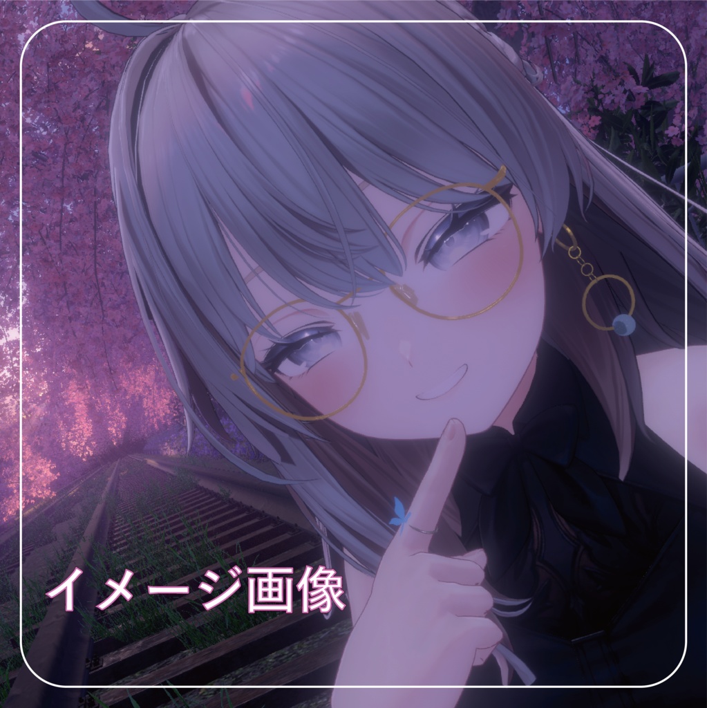 眼鏡とサングラスのアクセサリーセット 【VRC想定】