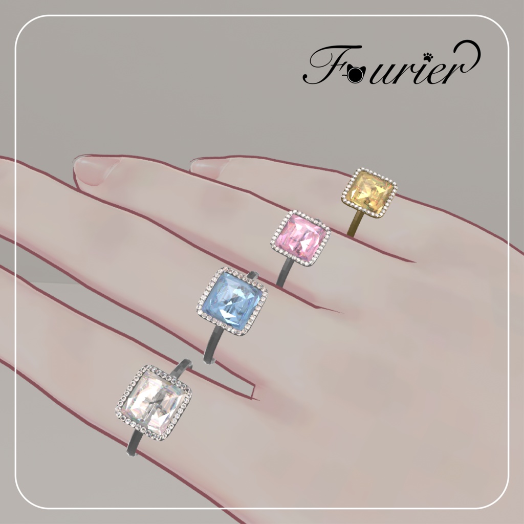 クッションカットリング【VRC想定】