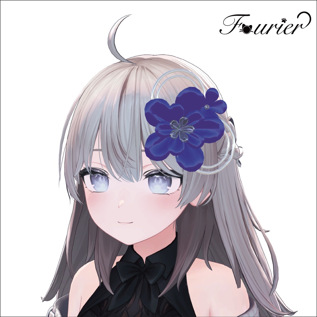 花の髪飾り 【VRC】