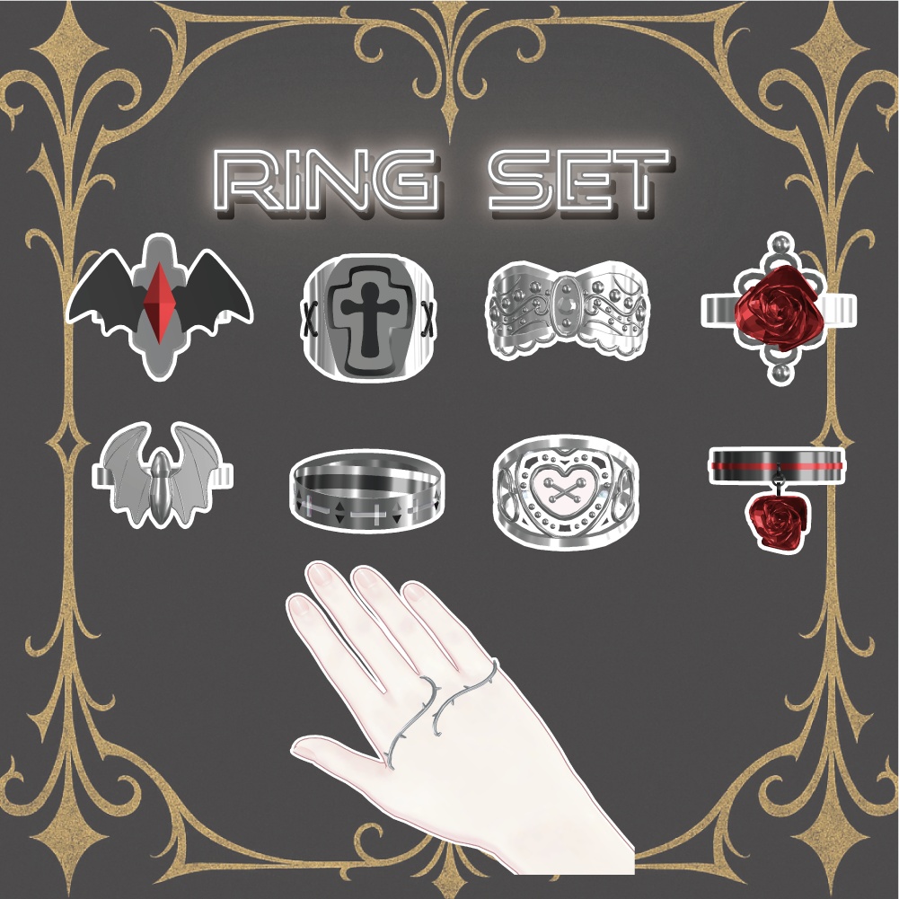 ✧ゴシックアクセサリーセット✧【コラボ商品】