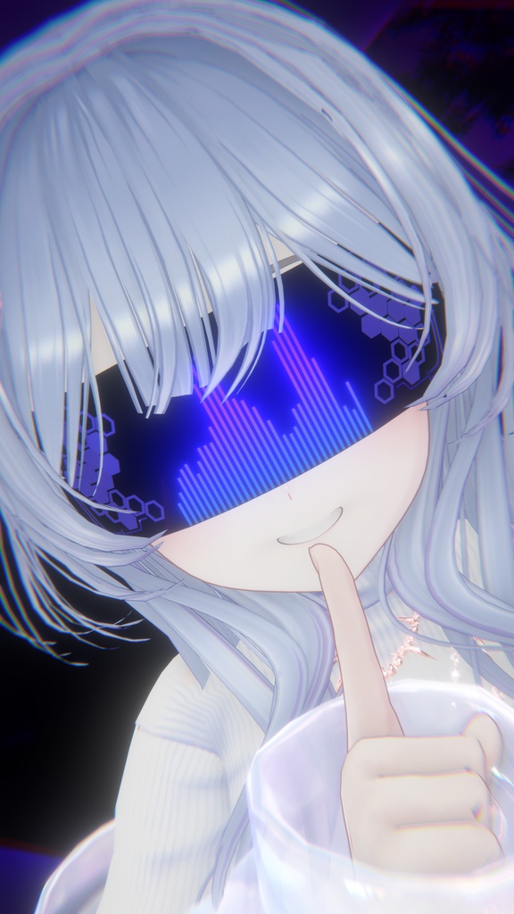 《セール中》AudioLink Cyber Visor【VRC】