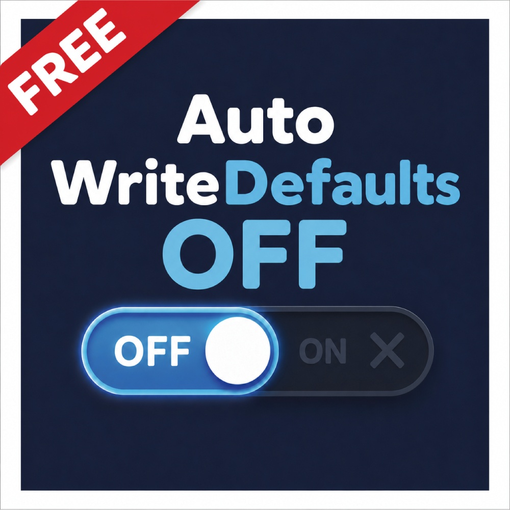 Auto WriteDefaults OFF【Unity】