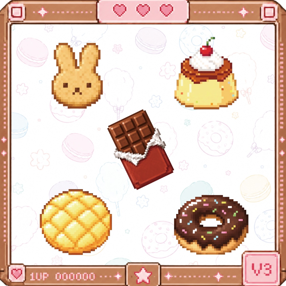 【SALE】Pixel Hairpin V3 〜話すと光るギミック付き〜