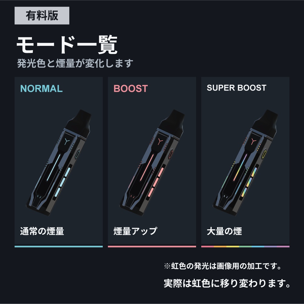 【VRC】確変VAPE|3段階の煙演出・無料の副流煙吸い込みギミック