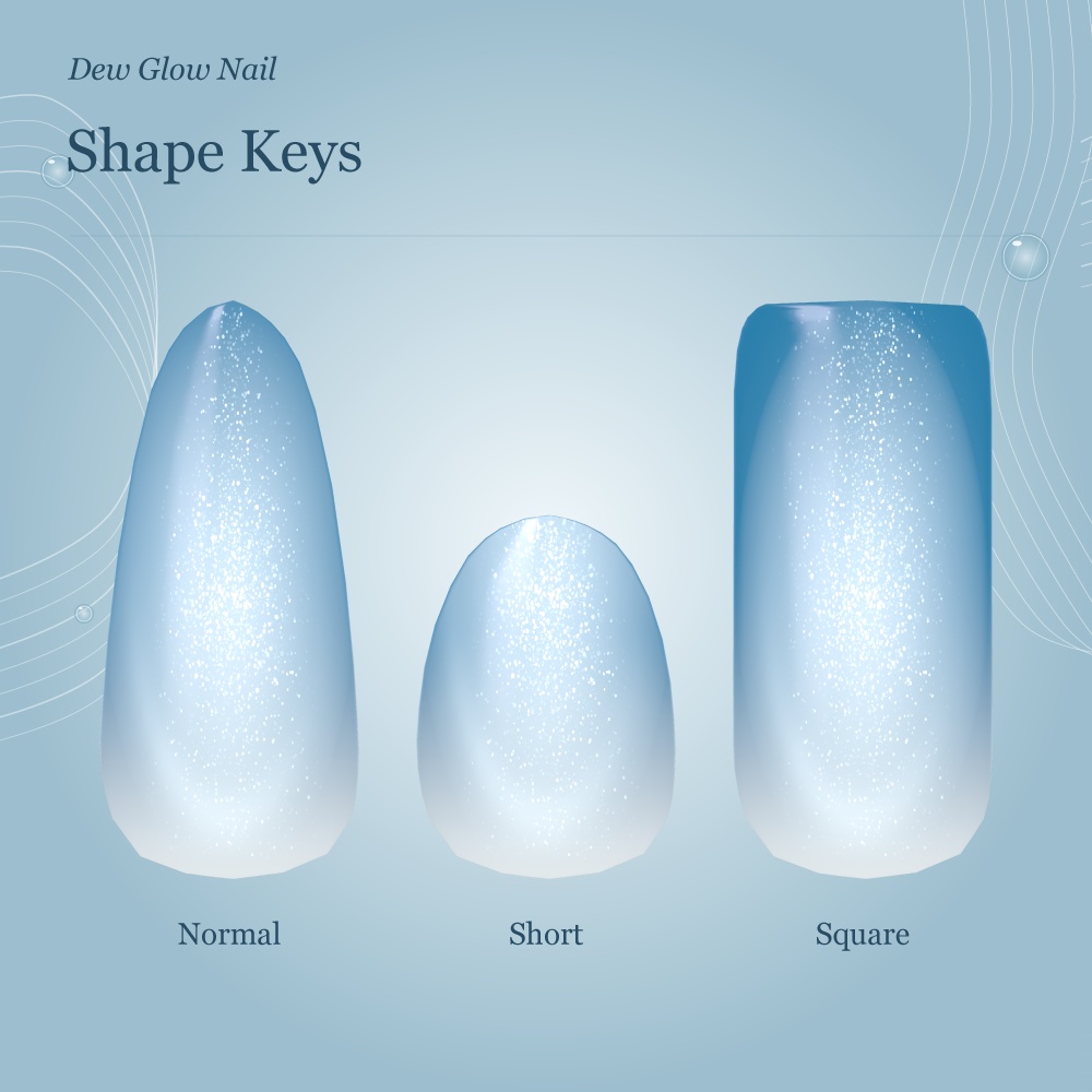 【16アバター対応】Dew Glow Nail / 水光マグネットネイル【10/13までフルセットSALE】