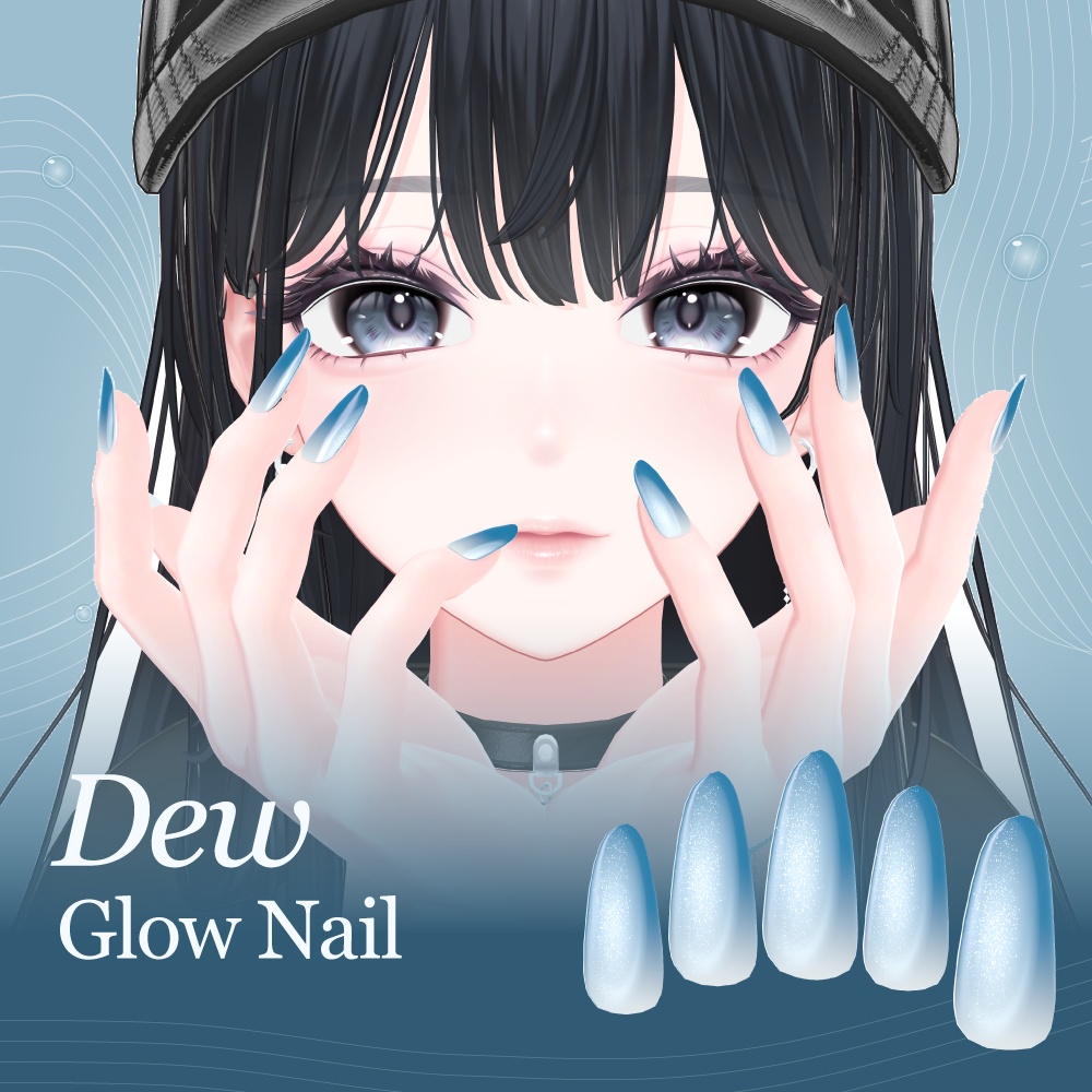 【16アバター対応】Dew Glow Nail / 水光マグネットネイル【10/13までフルセットSALE】