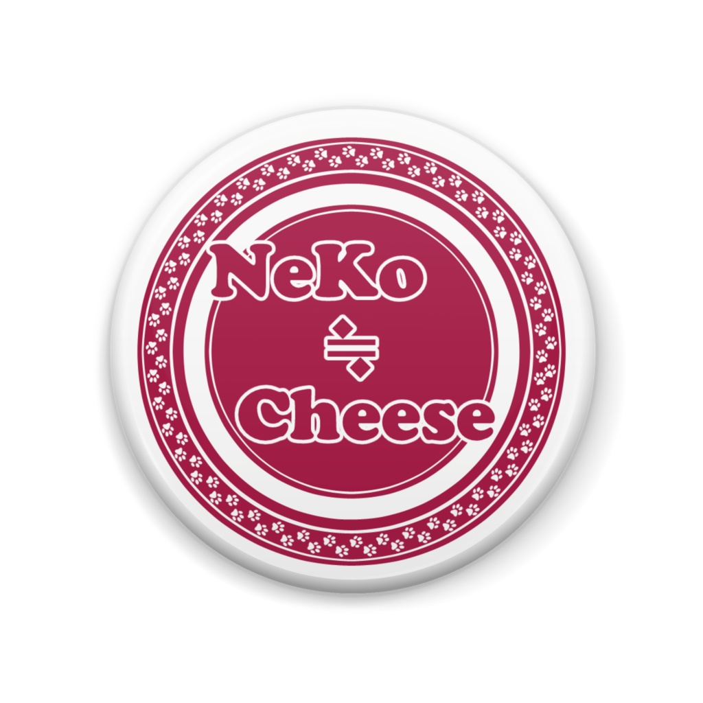 NEKO≒Cheese缶バッチ