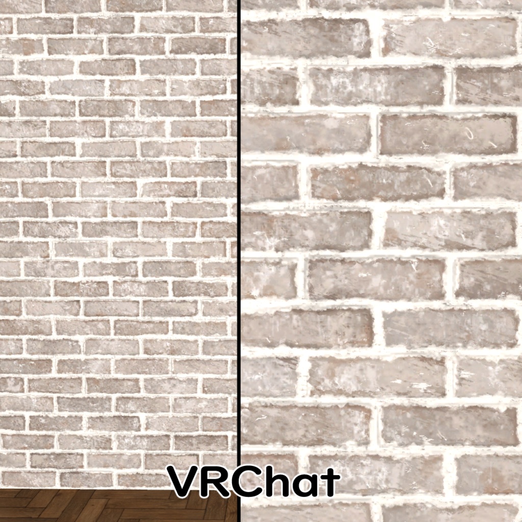 【VRChat】素朴なレンガマテリアルテクスチャ5種セット