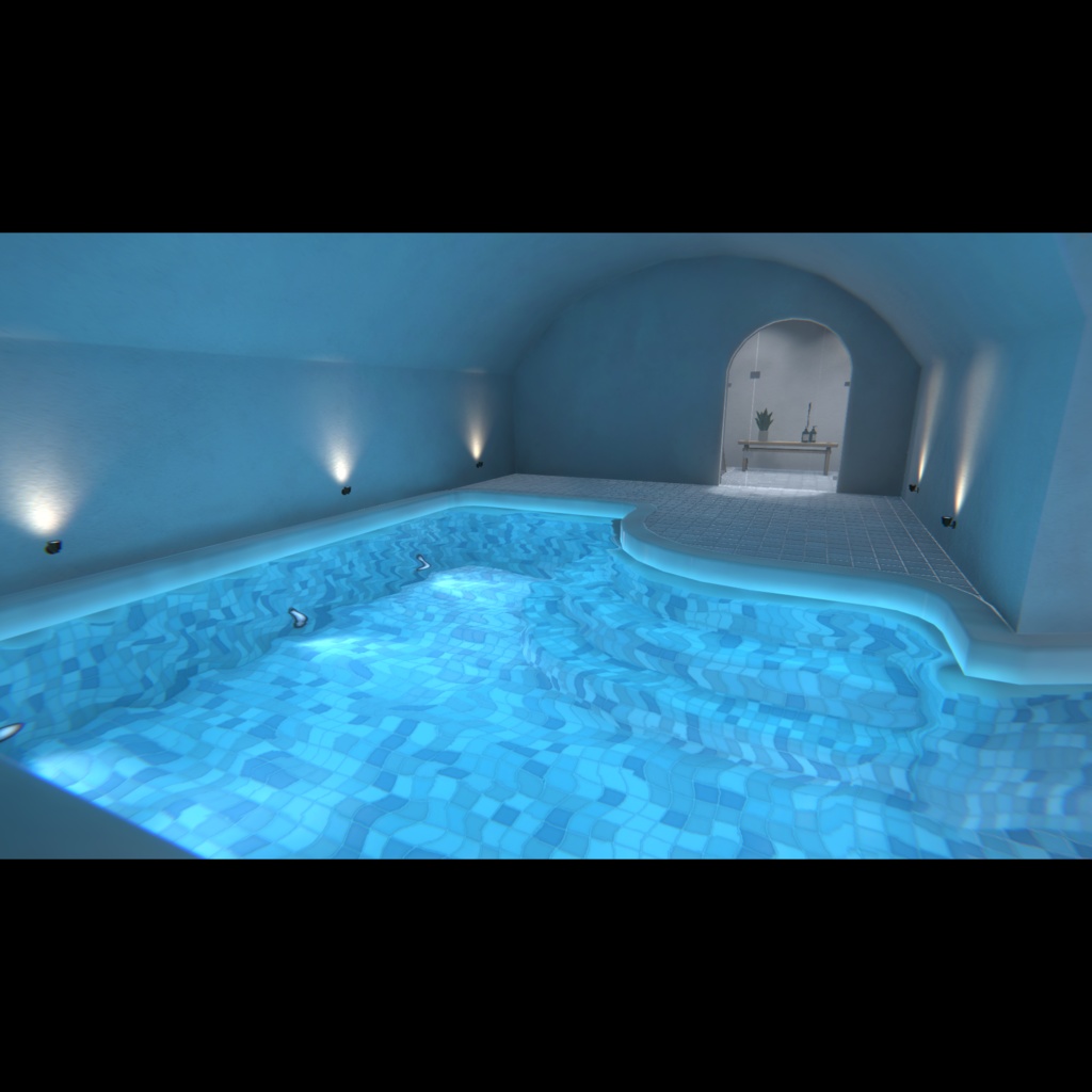 【VRChat】サントリーニ風ヴィラワールド