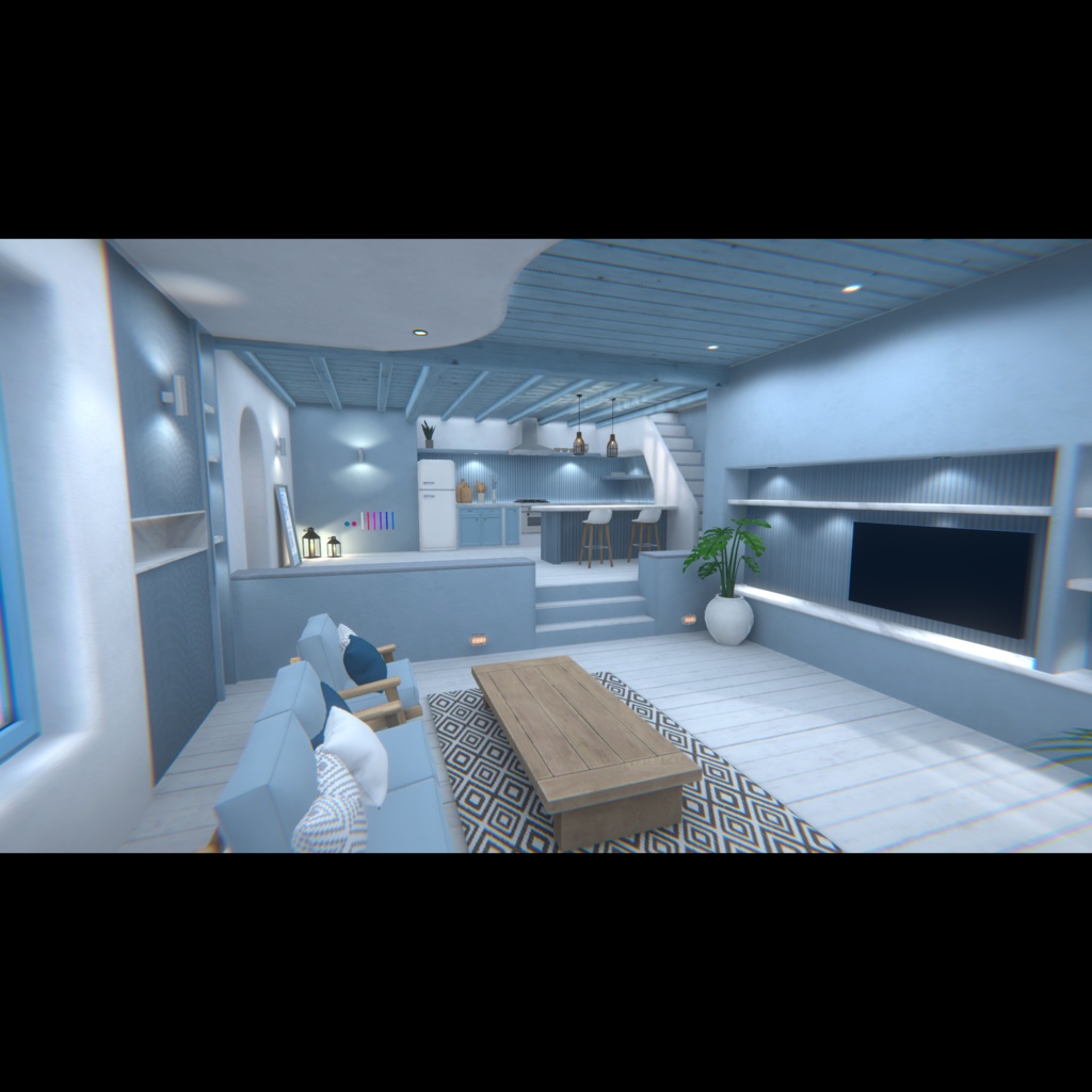 【VRChat】サントリーニ風ヴィラワールド