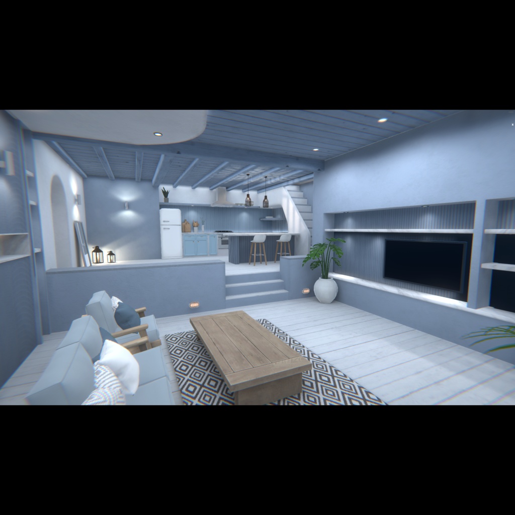 【VRChat】サントリーニ風ヴィラワールド