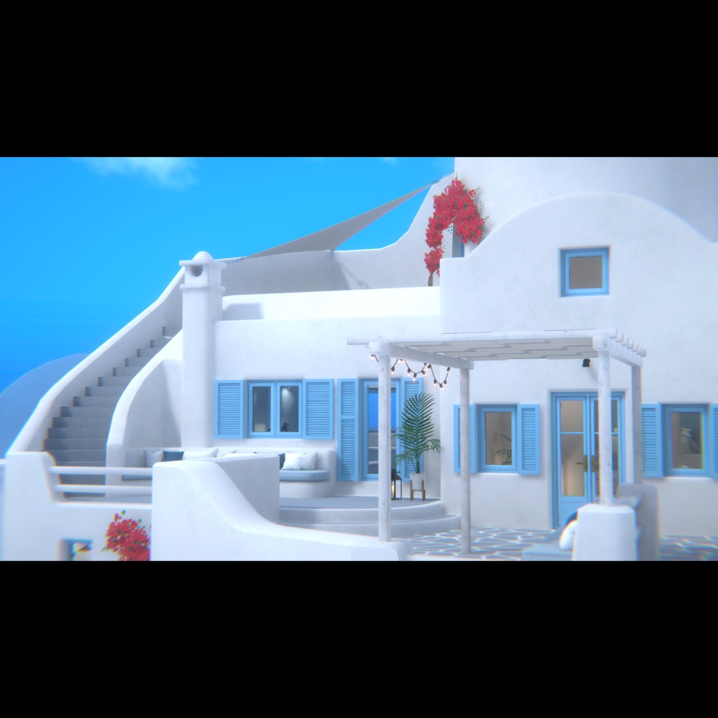 【VRChat】サントリーニ風ヴィラワールド