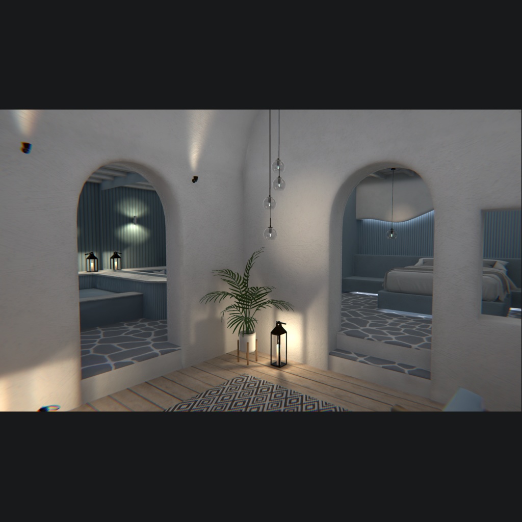 【VRChat】サントリーニ風ヴィラワールド